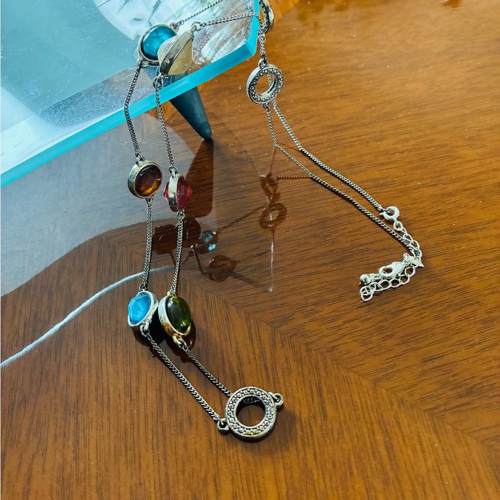 Elegant Multi-Color Gemstone Necklace